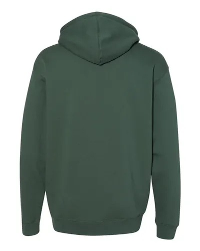 Independent Trading Co. Independent Trading Co. Unisex Heavyweight Hooded Sweatshirt in Alpine Green, back view