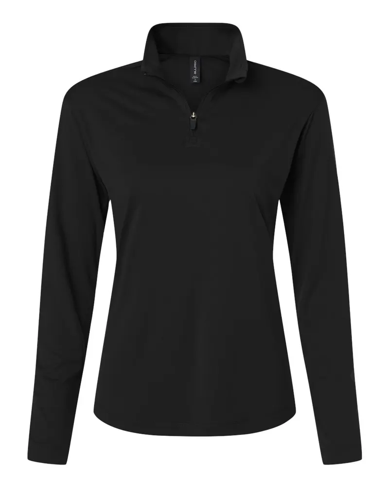 AllPro AllPro Women's Pro-Lock Performance Quarter-Zip Pullover — Black