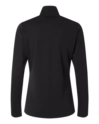 Adidas Adidas Women's Lightweight Quarter-Zip Pullover in Black, back view