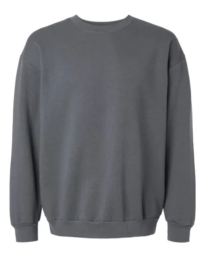 American Apparel American Apparel Unisex ReFlex Fleece Crewneck Sweatshirt in Asphalt, front view