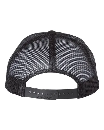Richardson Richardson Low Pro Trucker Cap in Black, back view