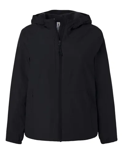 CORE365 CORE365 Women's Barrier All Season Jacket in Black, front view