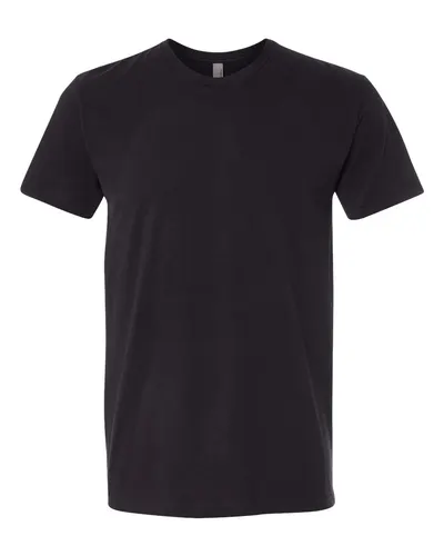 Next Level Next Level Unisex Sueded Tee in Black, front view