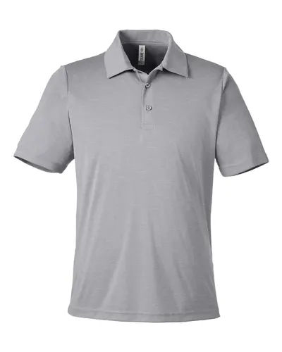 Team 365 Team 365 Men's Zone Sonic Heather Performance Polo in Athletic Heather, front view