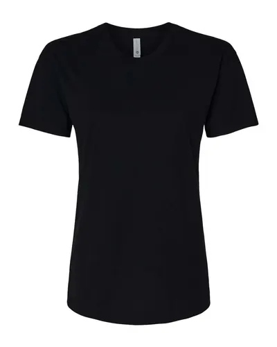 Next Level Next Level Women's CVC Relaxed Tee in Black, front view
