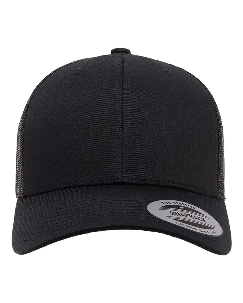 YP Classics YP Classics Retro Trucker Cap — Black