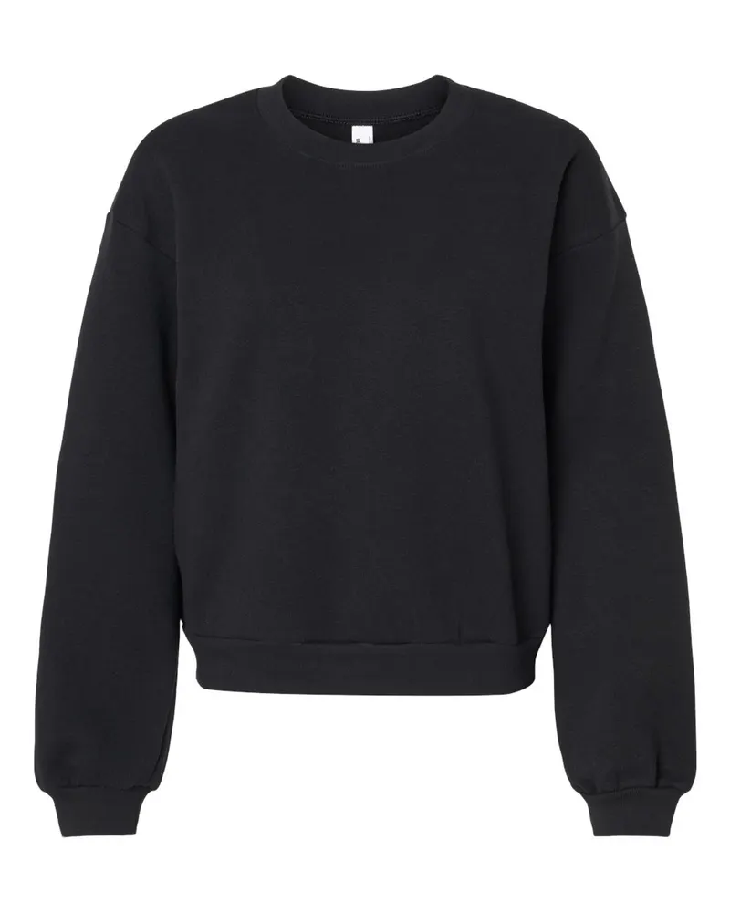 American Apparel American Apparel Women's ReFlex Fleece Crewneck Sweatshirt — Black