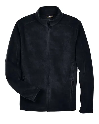 CORE365 CORE365 Men's Journey Fleece Jacket in Black, front view