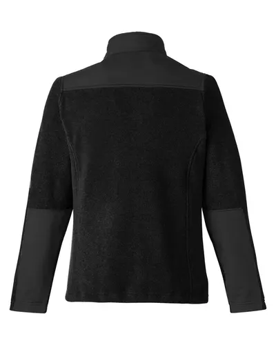 CORE365 CORE365 Women's Journey Summit Hybrid Full-Zip in Black/ Black, back view