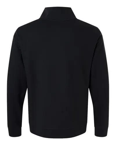 North End North End Men's Mantra Half-Zip Ottoman Pullover in Black, back view