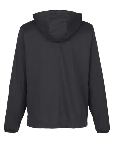 North End North End Men's Network Lightweight Jacket in Black Heather, back view