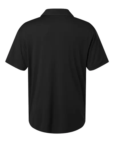 AllPro AllPro Men's Pro-Lock Performance Polo in Black, back view