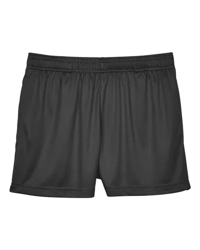 Team 365 Team 365 Women's Zone Performance Shorts in Black, front view