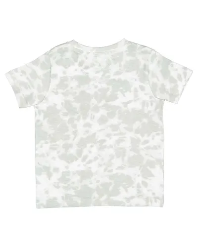 Rabbit Skins Rabbit Skins Toddler Fine Jersey Tee - Extended Colors in Haze Tie Dye, back view
