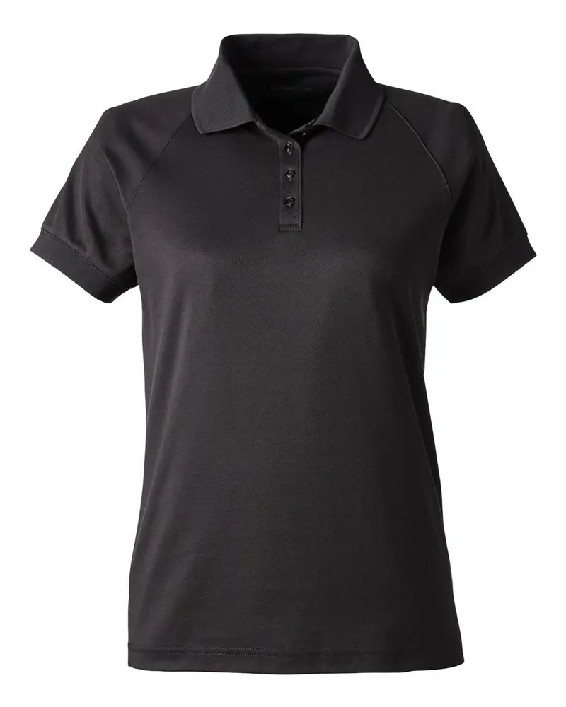 Harriton Harriton Women's Charge Snag and Soil Protect Polo — Black