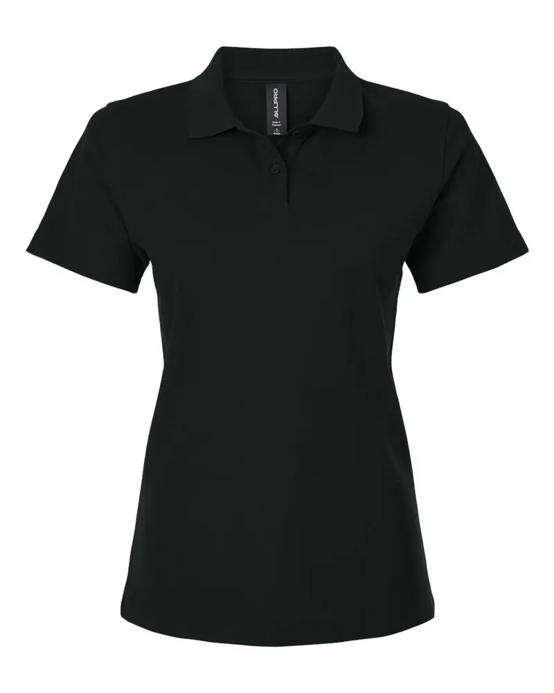 AllPro AllPro Women's Pique Polo — Black