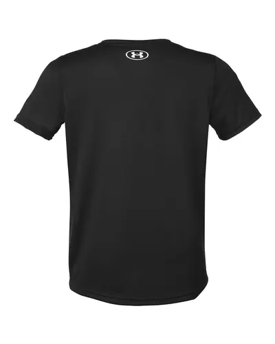 Under Armour Under Armour Youth Tech™ Team T-Shirt in Black/ White, back view