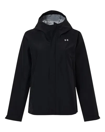 Under Armour Under Armour Women's Cloudstrike Jacket in Black/ White, front view