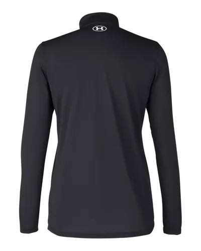 Under Armour Under Armour Women's Team Tech™ Half-Zip Pullover in Black/ White, back view