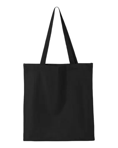 Q-Tees Q-Tees 14L Shopping Bag in Black, back view