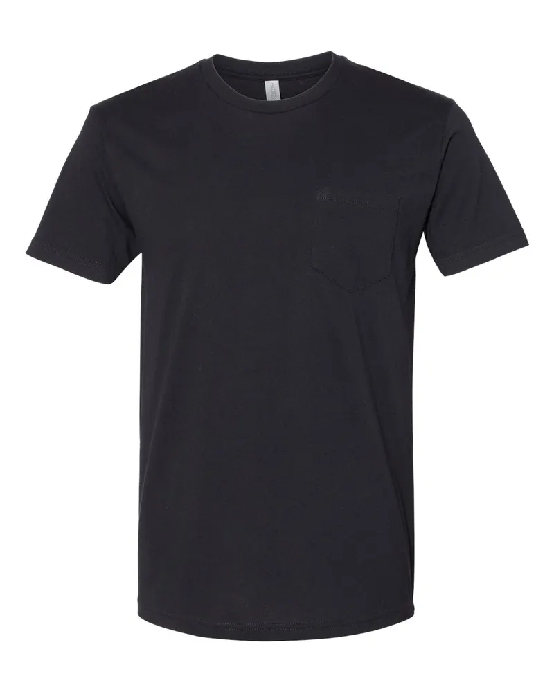 Next Level Next Level Unisex Cotton Pocket Tee — Black