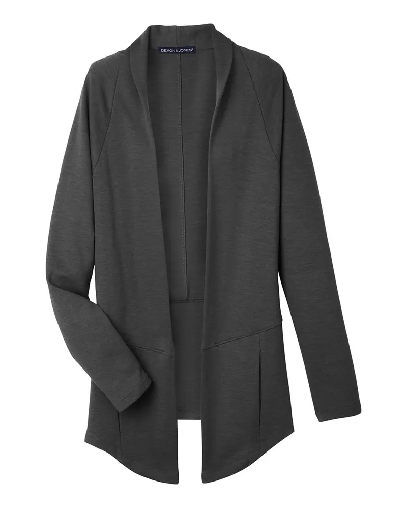 Devon & Jones Devon & Jones Women's New Classics® Charleston Cardigan — Black Melange
