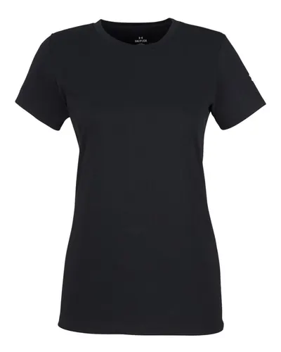 Under Armour Under Armour Women's Athletic 2.0 T-Shirt in Black/ White, front view