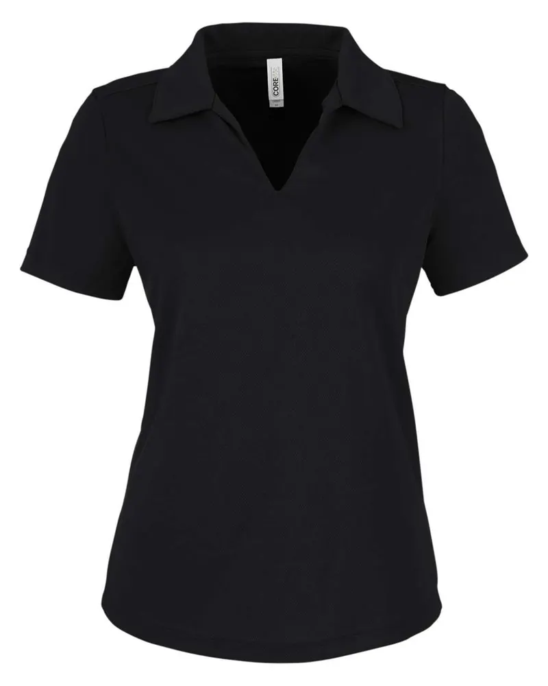 CORE365 CORE365 Women's Market Snag Protect Mesh Polo — Black