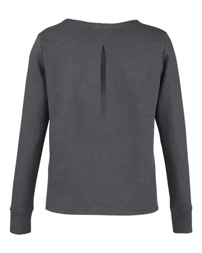Devon & Jones Devon & Jones Women's New Classics® Charleston Pullover in Black Melange, back view