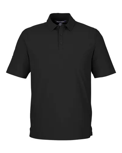 Devon & Jones Devon & Jones Men's CrownLux Performance® Windsor Welded Polo in Black, front view