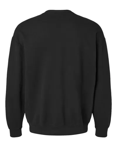 Comfort Colors Comfort Colors Unisex Garment-Dyed Lightweight Crewneck Sweatshirt in Black, back view