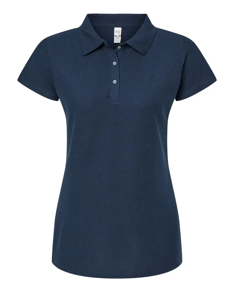 M&O M&O Women's Soft Touch Polo — Bright Navy