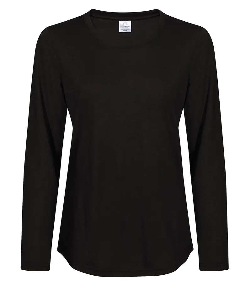 ATC™ ATC™ PRO SPUN® LONG SLEEVE LADIES’ TEE — Black