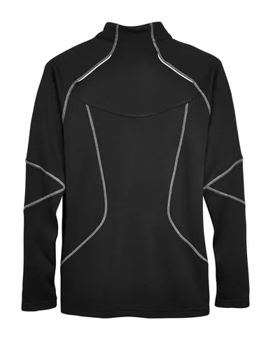 North End North End Men's Gravity Performance Fleece Jacket in Black, back view