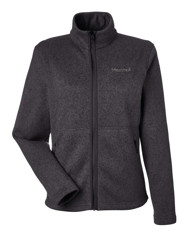Marmot Marmot Women's Drop Line Fleece Jacket — Black Heather