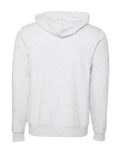 BELLA + CANVAS BELLA + CANVAS Unisex Sponge Fleece Hoodie Sweatshirt in Ash, back view