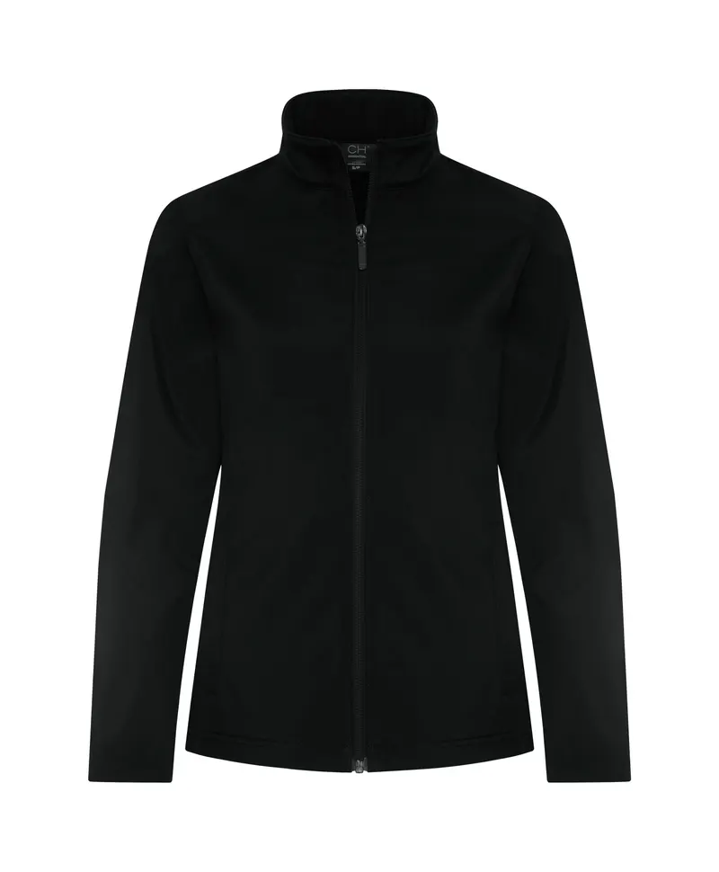 CH Essential® CH ESSENTIAL® WATER REPELLENT SOFT SHELL LADIES' JACKET — Black