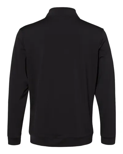 Adidas Adidas Men's Textured Quarter-Zip Pullover in Black, back view