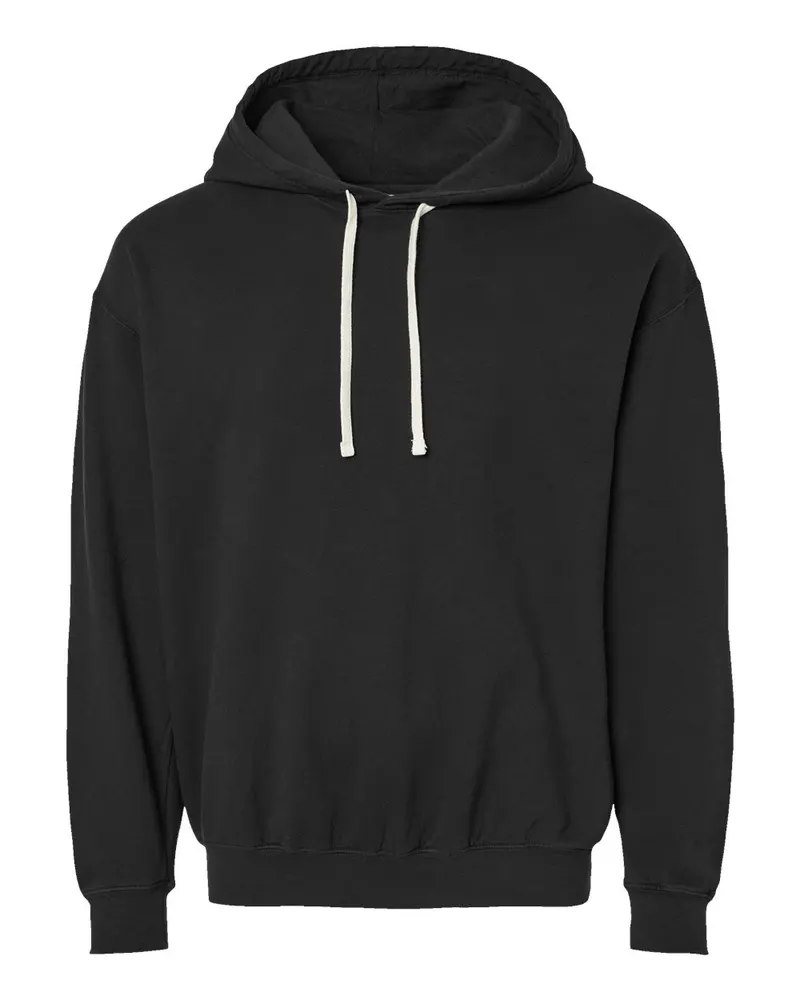 Comfort Colors Comfort Colors Unisex Garment-Dyed Lightweight Hooded Sweatshirt — Black
