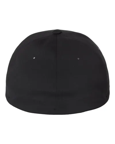 Flexfit Flexfit Delta® Seamless Cap in Black, back view