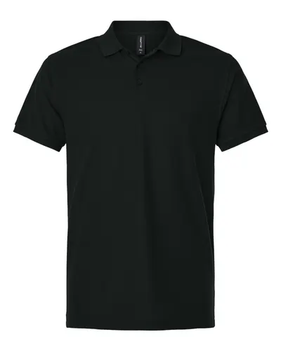 AllPro AllPro Men's Pique Polo in Black, front view