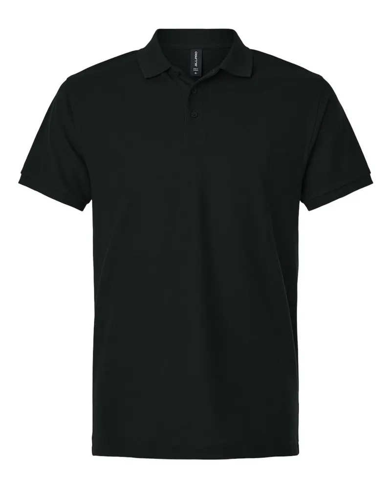 AllPro AllPro Men's Pique Polo — Black