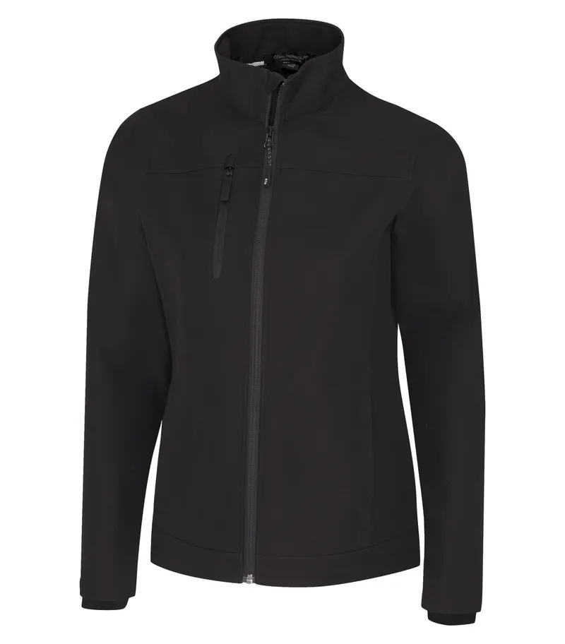 Coal Harbour® COAL HARBOUR® PREMIER WATER REPELLENT SOFT SHELL LADIES' JACKET — Black