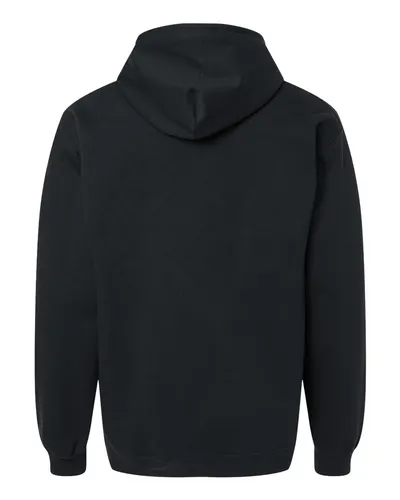 Gildan Gildan Unisex Softstyle® Midweight Full-Zip Hooded Sweatshirt in Black, back view