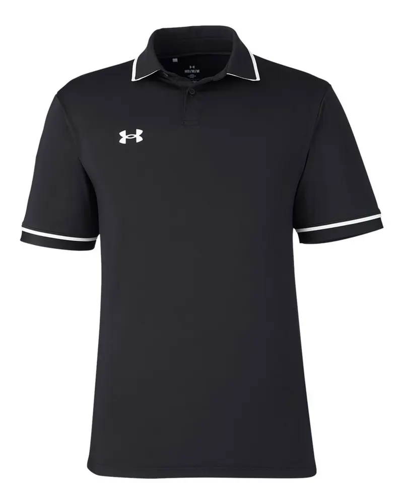 Under Armour Under Armour Men's Tipped Teams Performance Polo — Black/ White