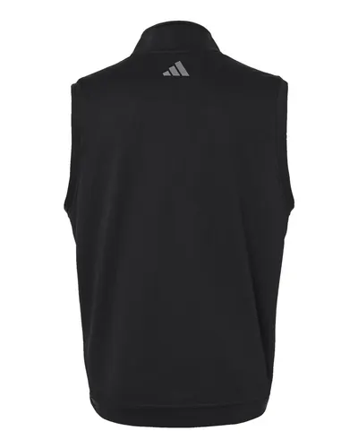 Adidas Adidas Men's Club Quarter-Zip Vest in Black, back view