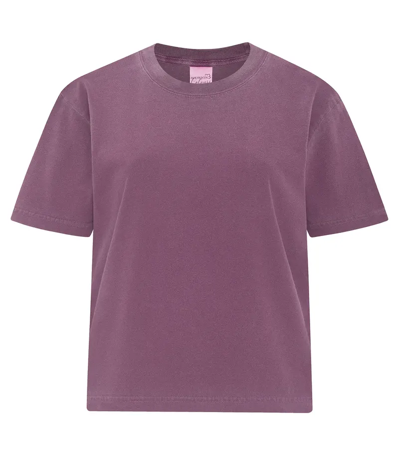 ATC Authentic Colours™ ATC AUTHENTIC COLOURS™ GARMENT-DYED HEAVYWEIGHT LADIES’ BOXY TEE — Berry
