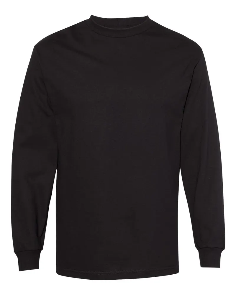 American Apparel American Apparel Unisex Heavyweight Cotton Long Sleeve Tee — Black