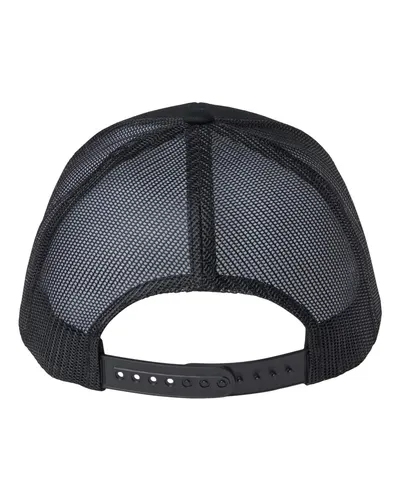 YP Classics YP Classics Sustainable Retro Trucker Cap in Black, back view