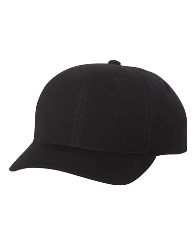 Flexfit Flexfit 110® Cool & Dry Mini-Piqué Cap in Black, front view